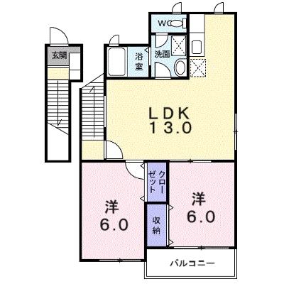 エスポワール 201【管理NO：1-007023601-02010】 ★家具家電は申し込み後に搬入しますの外観画像