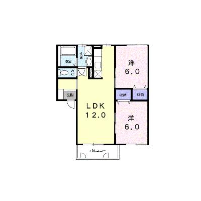 クレストール森松Ⅱ 202【管理NO：1-004773002-02020】 ★家具家電は申し込み後に搬入しますの外観画像
