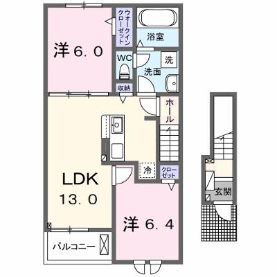 オルゴール具同Ⅱ 202【管理NO：1-026977702-02020】 2026年07月中旬入居可能の外観画像