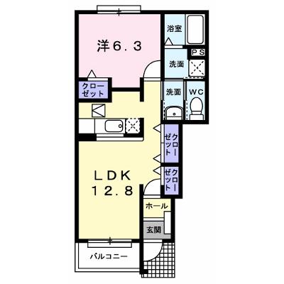 プリムローズ　Ｂ 103【管理NO：1-014249802-01030】 ★家具家電は申し込み後に搬入しますの外観画像