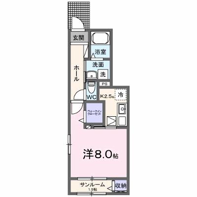 シエロガーデン介良 106【管理NO：1-028632801-01060】 ★家具家電は申し込み後に搬入しますの外観画像