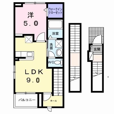 コロレ宝永町 306【管理NO：1-028300901-03060】 ★家具家電は申し込み後に搬入しますの外観画像