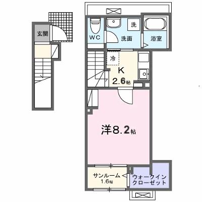 コロレ宝永町 205【管理NO：1-028300901-02050】 ★家具家電は申し込み後に搬入します★の外観画像