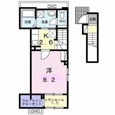セント・ヴィレッジ 201【管理NO：1-026743401-02010】 ★家具家電は申し込み後に搬入しますの外観画像