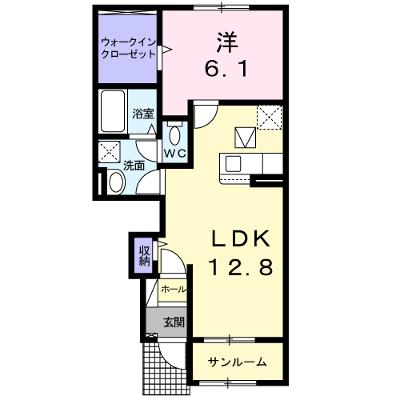 紫陽花・Ⅶ 103【管理NO：1-025774402-01030】 ★家具家電は申し込み後に搬入しますの外観画像