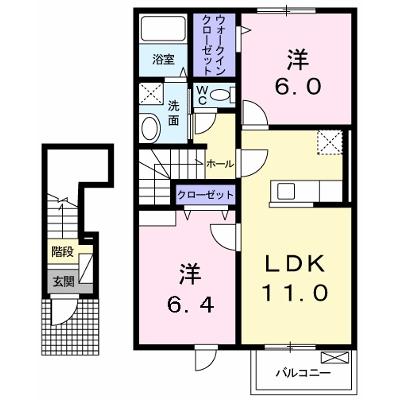 セゾン　ジェルメ　Ⅱ 202【管理NO：1-016733901-02020】 ★家具家電は申し込み後に搬入しますの外観画像