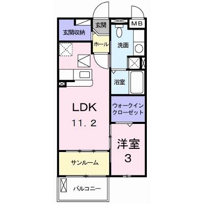 サンリット・ヒル　みづき 104【管理NO：1-014545001-01040】 ★家具家電は申し込み後に搬入しますの外観画像