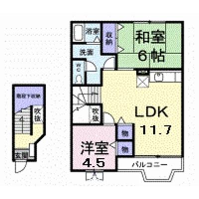 コーポ　ロアール　Ｂ 202【管理NO：1-007284402-02020】 ★家具家電は申し込み後に搬入しますの外観画像