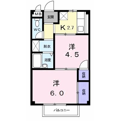 エルディム介良 202【管理NO：1-004515401-02020】 ★家具家電は申し込み後に搬入しますの外観画像