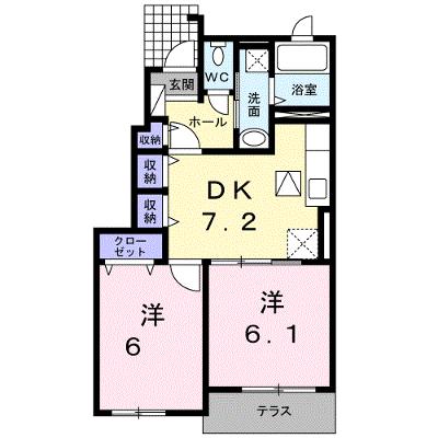 ライツェント・シックⅡ 102【管理NO：1-017607902-01020】 ★家具家電は申し込み後に搬入しますの外観画像