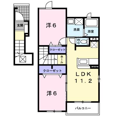 きぼう 201【管理NO：1-016889901-02010】 ★家具家電は申し込み後に搬入します★の外観画像