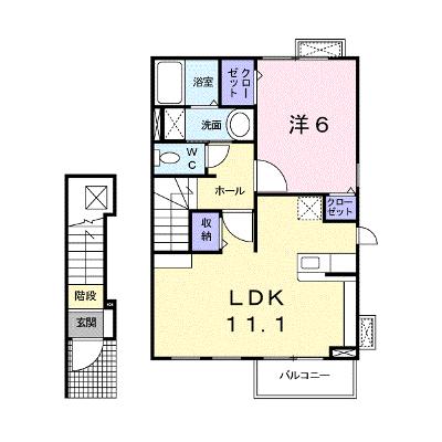 カサブランカ　Ａ－Ⅰ 203【管理NO：1-015976401-02030】 ★家具家電は申し込み後に搬入します 2026年08月中旬入居可能の外観画像