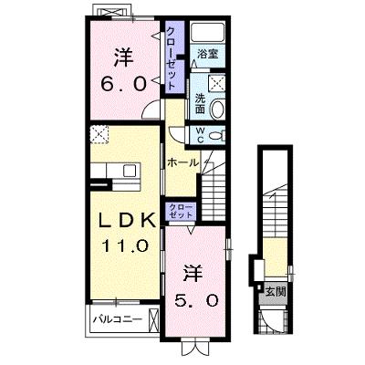 レインボーキャッスル山際ⅡＢ 203【管理NO：1-013849502-02030】 ★家具家電は申し込み後に搬入しますの外観画像