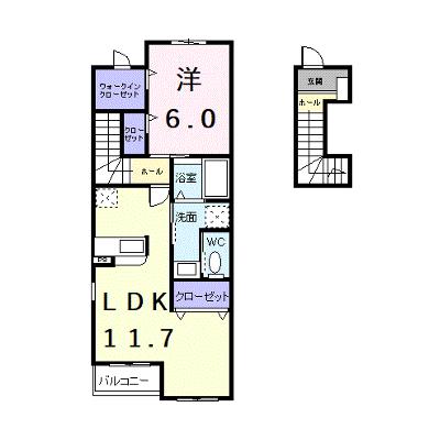 サンメゾンＭ・Ｂ 201【管理NO：1-013174802-02010】 ★家具家電は申し込み後に搬入しますの外観画像