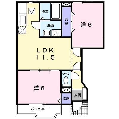 ベルデュール　Ｃ 102【管理NO：1-012465703-01020】 ★家具家電は申し込み後に搬入します★の外観画像