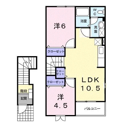 ラ・メゾン・ソレイユＡ 205【管理NO：1-012377601-02040】 ★家具家電は申し込み後に搬入します★の外観画像