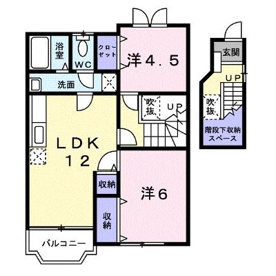 ブルーム・ミヤケⅡ 203【管理NO：1-012119201-02030】 ★家具家電は申し込み後に搬入します★の外観画像
