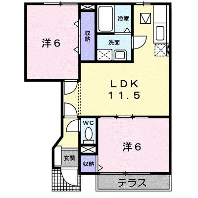 プラスペラティＣ 102【管理NO：1-010194303-01020】 ★家具家電は申し込み後に搬入します★の外観画像