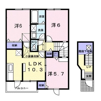ウィスティリアＡ 202【管理NO：1-010049001-02020】 ★家具家電は申し込み後に搬入します★の外観画像