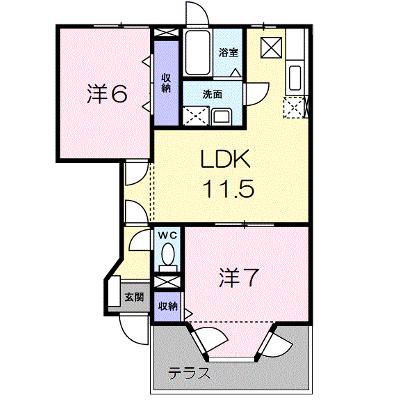 アウローラＢ 102【管理NO：1-009733802-01020】 ★家具家電は申し込み後に搬入しますの外観画像