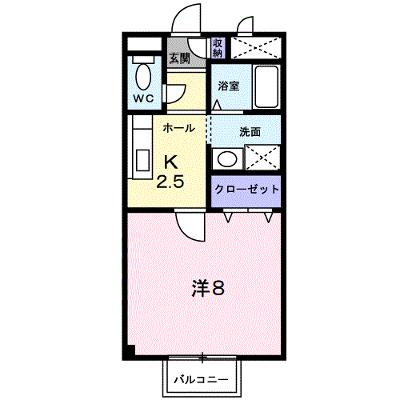 プロスペルＡ 102【管理NO：1-009654101-01020】 ★家具家電は申し込み後に搬入します★ ★2026年11月下旬入居可能★の外観画像