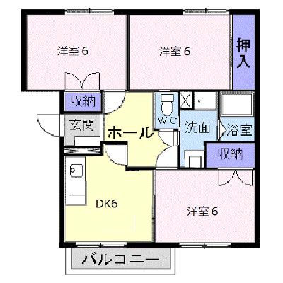 ニューエルディムゆうＤ 102【管理NO：1-004383902-01020】 ★家具家電は申し込み後に搬入しますの外観画像