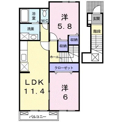 クレドール美咲Ｂ 202【管理NO：1-014855002-02020】 ★家具家電は申し込み後に搬入しますの外観画像