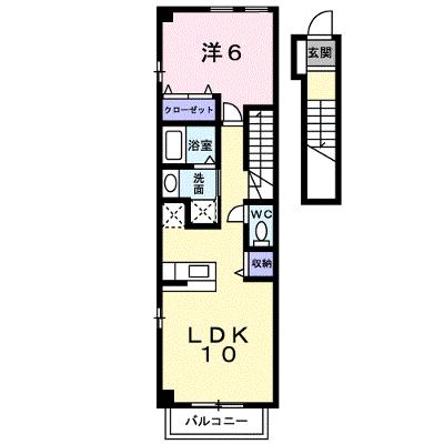 フォレスト小田中Ｂ 205【管理NO：1-013235101-02040】 ★家具家電は申し込み後に搬入します★の外観画像