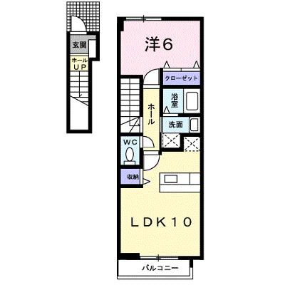 フォレスト小田中Ｂ 202【管理NO：1-013235101-02020】 ★家具家電は申し込み後に搬入します★の外観画像