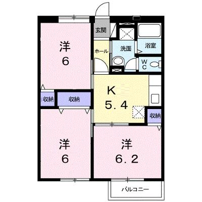 エルディムはるかぜ 205【管理NO：1-007533001-02040】 ★家具家電は申し込み後に搬入します★の外観画像