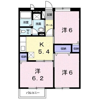 エルディムはるかぜ 203【管理NO：1-007533001-02030】 ★家具家電は申し込み後に搬入します★の外観画像