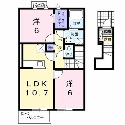 メゾンド・ファミーユⅠ 202【管理NO：1-017883501-02020】 ★家具家電は申し込み後に搬入します 2026年07月中旬入居可能の外観画像