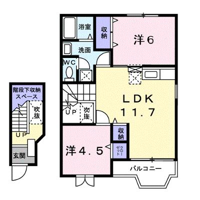 サンペスカⅢ 202【管理NO：1-012065503-02020】 ★家具家電は申し込み後に搬入します★の外観画像