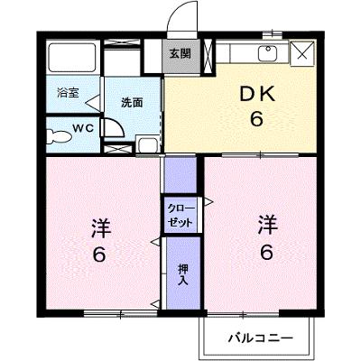 シャン・ド・フルールＡ 201【管理NO：1-007035401-02010】 ★家具家電は申し込み後に搬入します★の外観画像