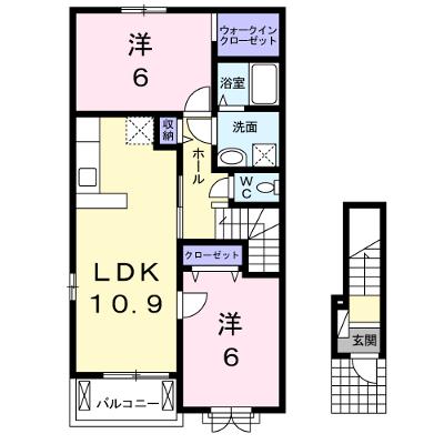 フロスト　フラワーズ　Ⅲ 201【管理NO：1-020976401-02010】 ★家具家電は申し込み後に搬入します★の外観画像