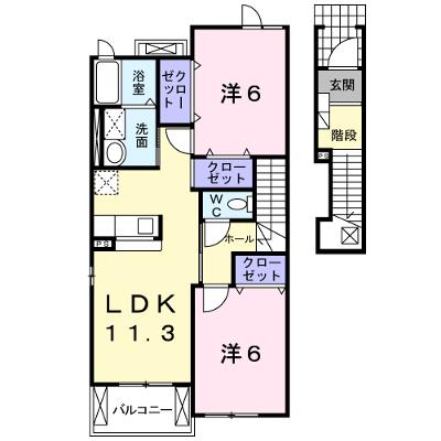 メゾン・ジェルメＢ 203【管理NO：1-014418802-02030】 ★家具家電は申し込み後に搬入します★ ★2026年08月中旬入居可能★の外観画像
