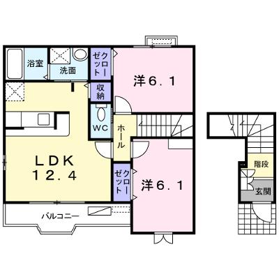 グランディール　Ｂ 201【管理NO：1-013440902-02010】 ★家具家電は申し込み後に搬入します★の外観画像