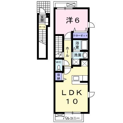 デフィー中嶋 201【管理NO：1-012122701-02010】 ★家具家電は申し込み後に搬入しますの外観画像