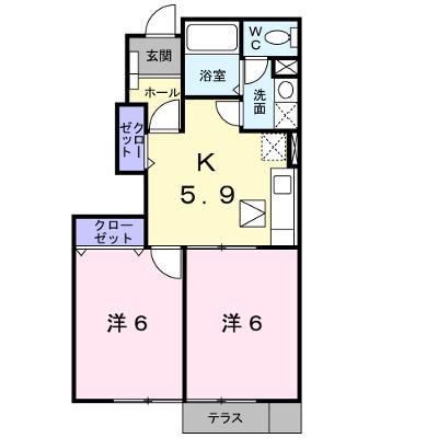 Ｃｒｏｕｄ　Ｏｏｋｕｂｏ　Ａ棟 102【管理NO：1-011850601-01020】 ★家具家電は申し込み後に搬入します★の外観画像