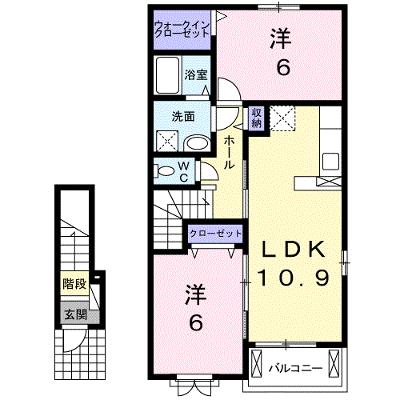 バウム　ヴィラージュ 205【管理NO：1-023478601-02040】 ★家具家電は申し込み後に搬入します★の外観画像