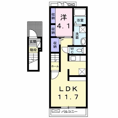 ベラ・ル－チェⅡ 203【管理NO：1-020217101-02030】 ★家具家電は申し込み後に搬入します★の外観画像