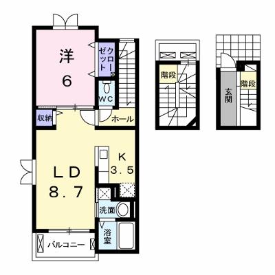 リバーサイド２ 306【管理NO：1-019441701-03050】 ★家具家電は申し込み後に搬入します★の外観画像