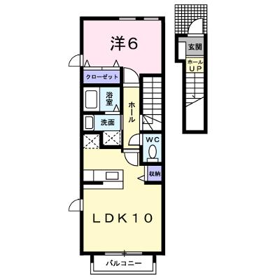 グリーン・コート　幸　Ａ 202【管理NO：1-015293101-02020】 ★家具家電は申し込み後に搬入しますの外観画像