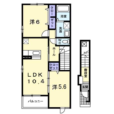 コンフォータブル 201【管理NO：1-014338601-02010】 ★家具家電は申し込み後に搬入しますの外観画像