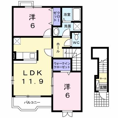 モンブラン 201【管理NO：1-013917101-02010】 ★家具家電は申し込み後に搬入します★の外観画像