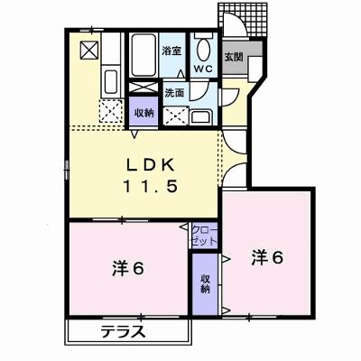 メゾン長船Ｂ 103【管理NO：1-011415702-01030】 ★家具家電は申し込み後に搬入します★の外観画像