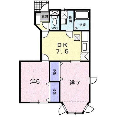 クレスト－ル福田 101【管理NO：1-007079301-01010】 ★家具家電は申し込み後に搬入します★の外観画像