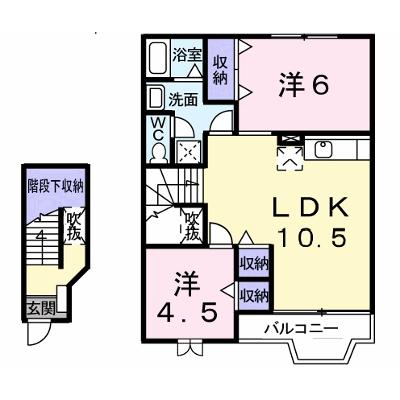 メイツクレストールＢ 202【管理NO：1-006981002-02020】 ★家具家電は申し込み後に搬入しますの外観画像