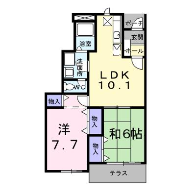 パピリオ初瀬 103【管理NO：1-006966301-01030】 ★家具家電は申し込み後に搬入しますの外観画像