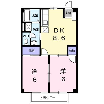 エンゼルハイツ中砂 205【管理NO：1-004245301-02040】 ★家具家電は申し込み後に搬入しますの外観画像